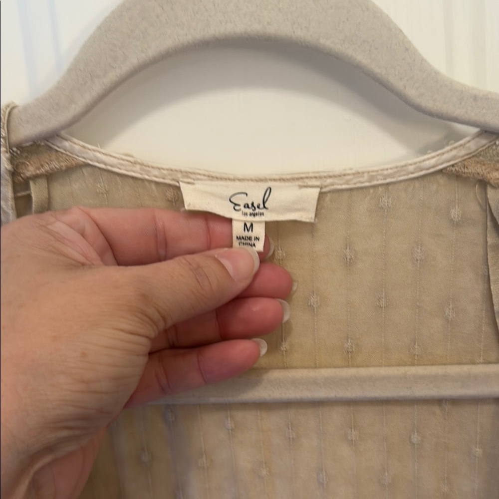Easel Tan Open-Front Tunic - Picture 2 of 6